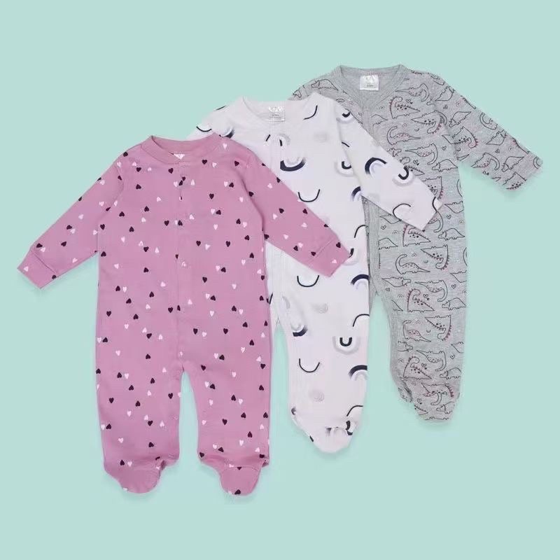 BABY K2 - Sleepsuit Baby Isi 3 Pcs Motif Love