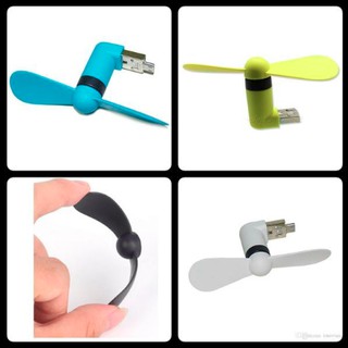 kipas angin otg micro usb portable mini fan on the go hp