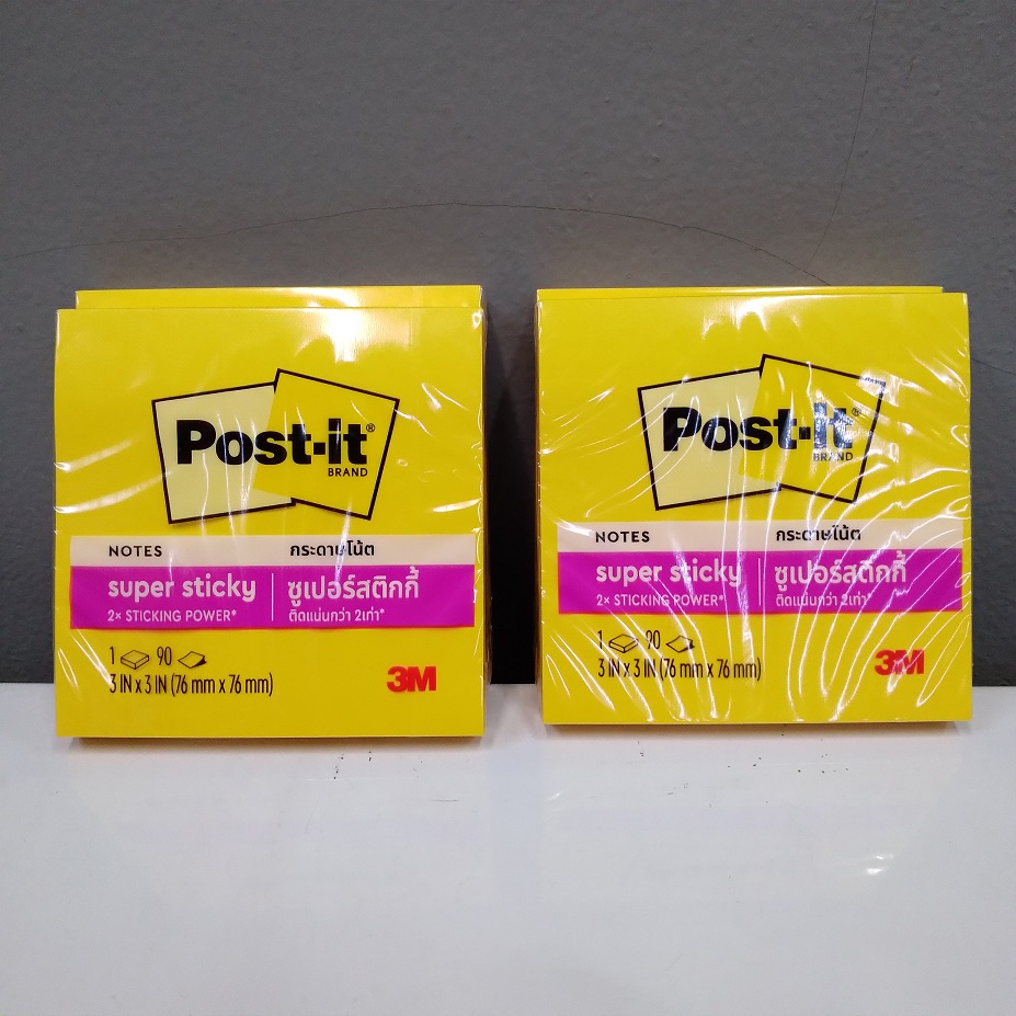 

3M Post It Sticky Note 654 1SS3Y Sunny Side Yellow Super 3inch x 3inch