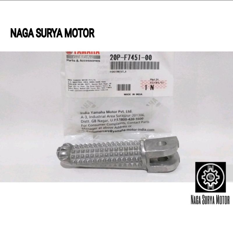 Footstep besi pijakan kiri depan Yamaha R15 V 2 V3 MT15 XSR XABRE 20P-F7451-00 ORI YGP