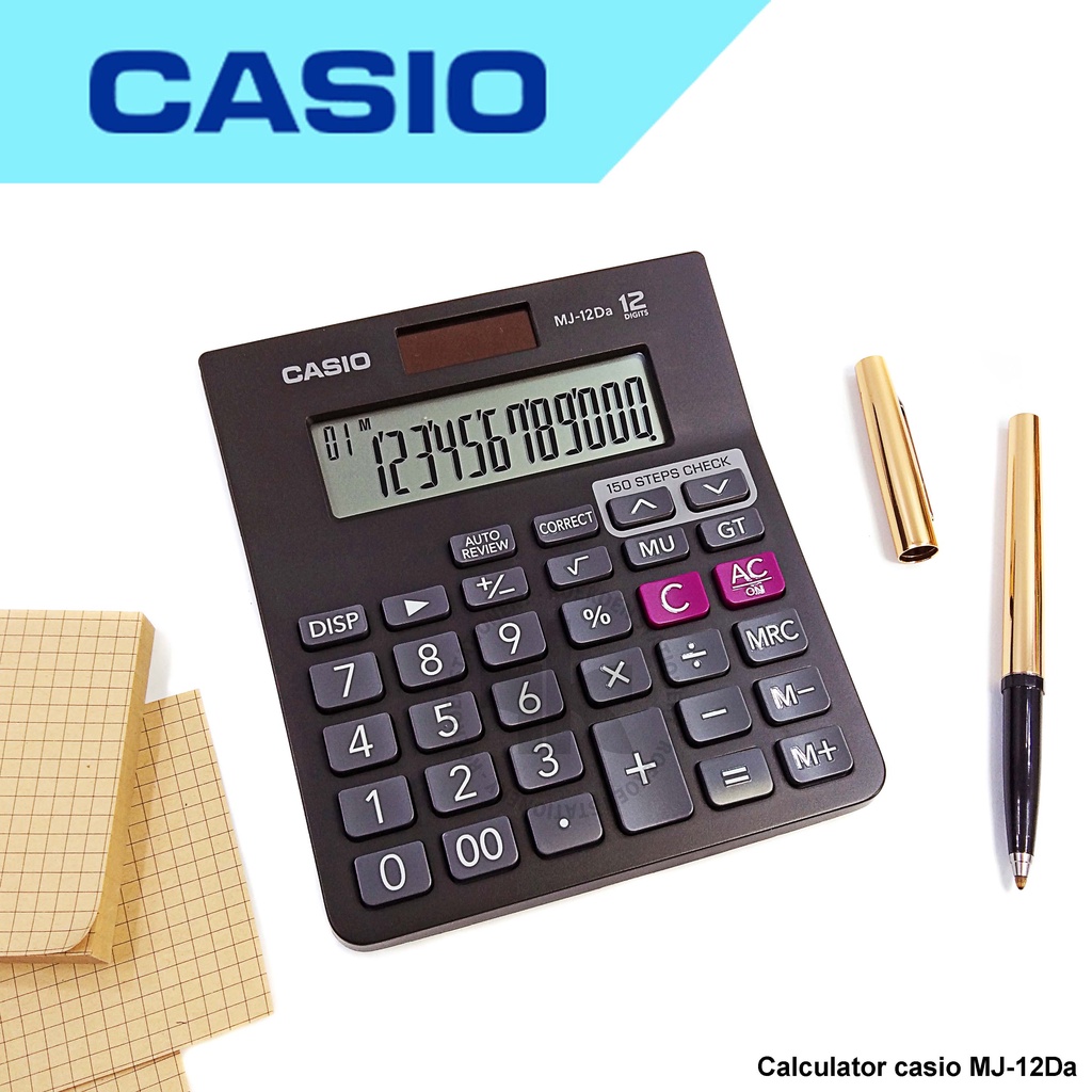 

Casio Calculator 12 Digit MJ-12Da Check & Correct dc
