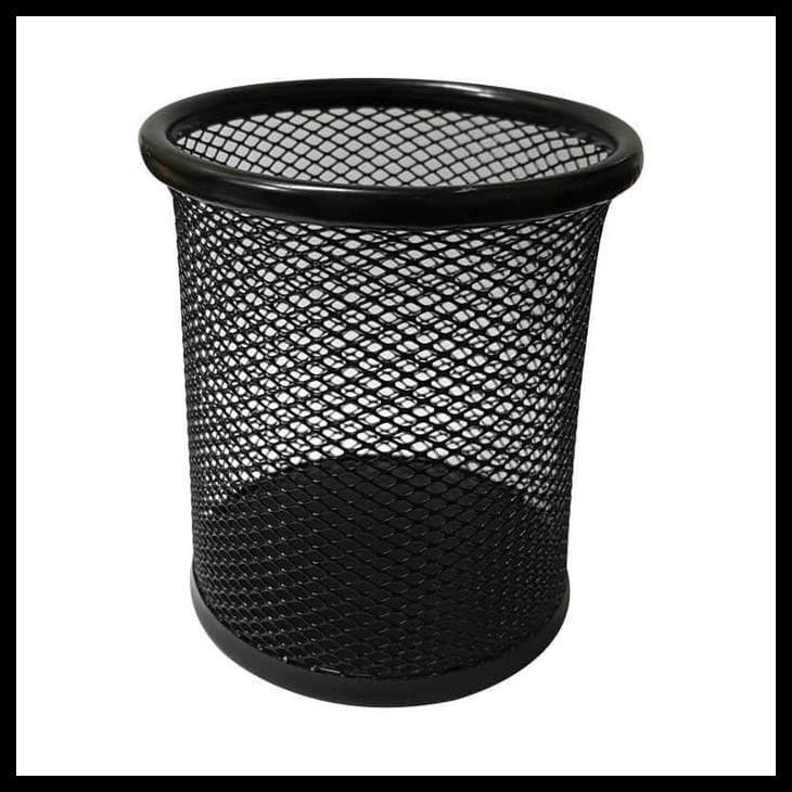 

Produk Unggulan Pen Stand (Tempat Pensil) Jaring Besi Bulat