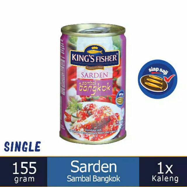 

King's Fisher Sambal Bangkok mini 155gr - Ikan Kaleng Sarden Sardines