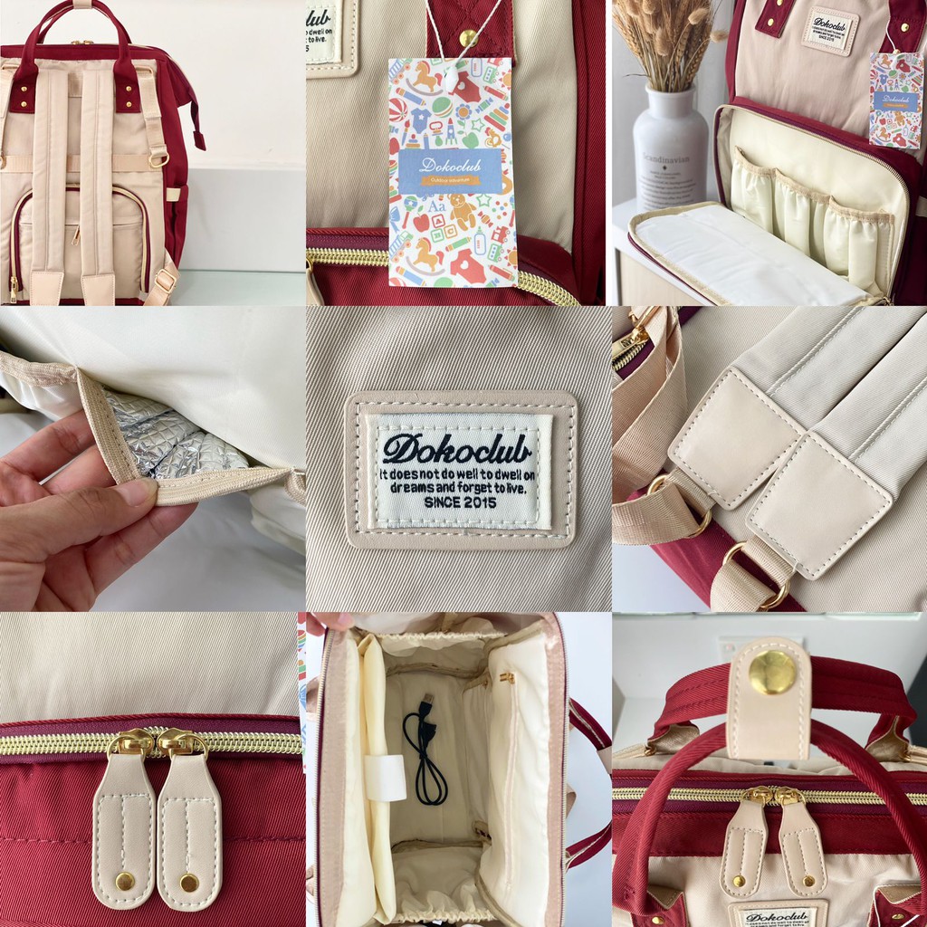 3.3 CRAZY SALE !! DIAPERBAG / TAS DIAPER D0OKOCLUB / TAS PERLENGKAPAB BAYI  (LUXE SERIES)