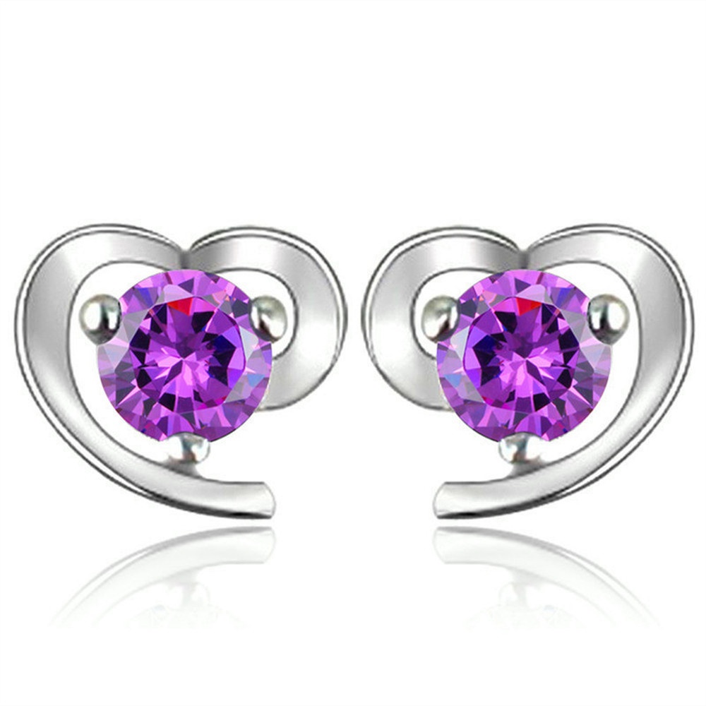 2021 Korean Stud Earrings Girls Personality Interweaving Love Hypoallergenic Wild Sweet Heart-shaped Earrings