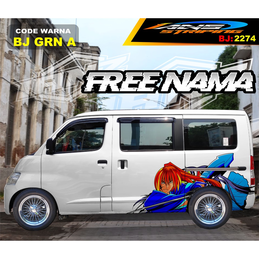 VARIASI STIKER MOBIL GRANMAX / VARIASI STIKER MOBIL LUXIO / STICKER DECAL BODY SAMPING MOBIL AVANZA XENIA / STIKER MOBIL