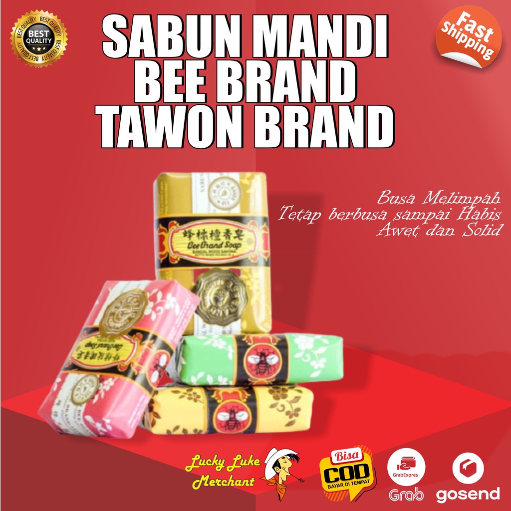 Sabun Mandi Bee Brand Original Tawon Brand China Sandal Wood Savona 80gr