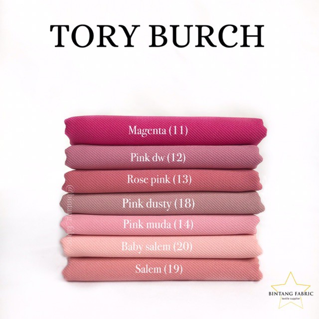 Kain Bahan Gamis - Kain Hijab Halus Tory Burch (1 Roll)