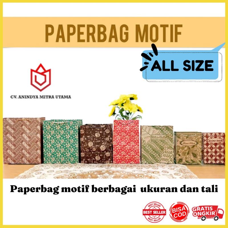 

paper bag motif / paperbag batik / tas kertas kecil mini kado souvenir makanan kue ulang tahun murah (ALL SIZE)