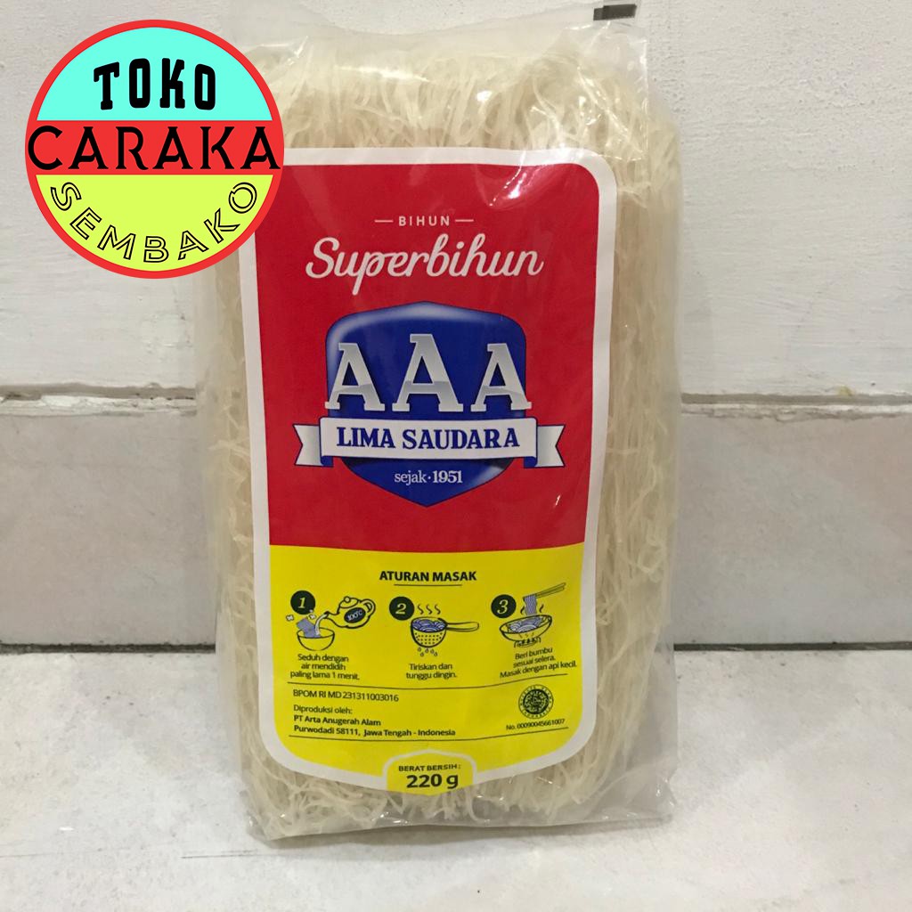 

Bihun Super Bihun AAA Lima Saudara 220g - Superbihun goreng kuah