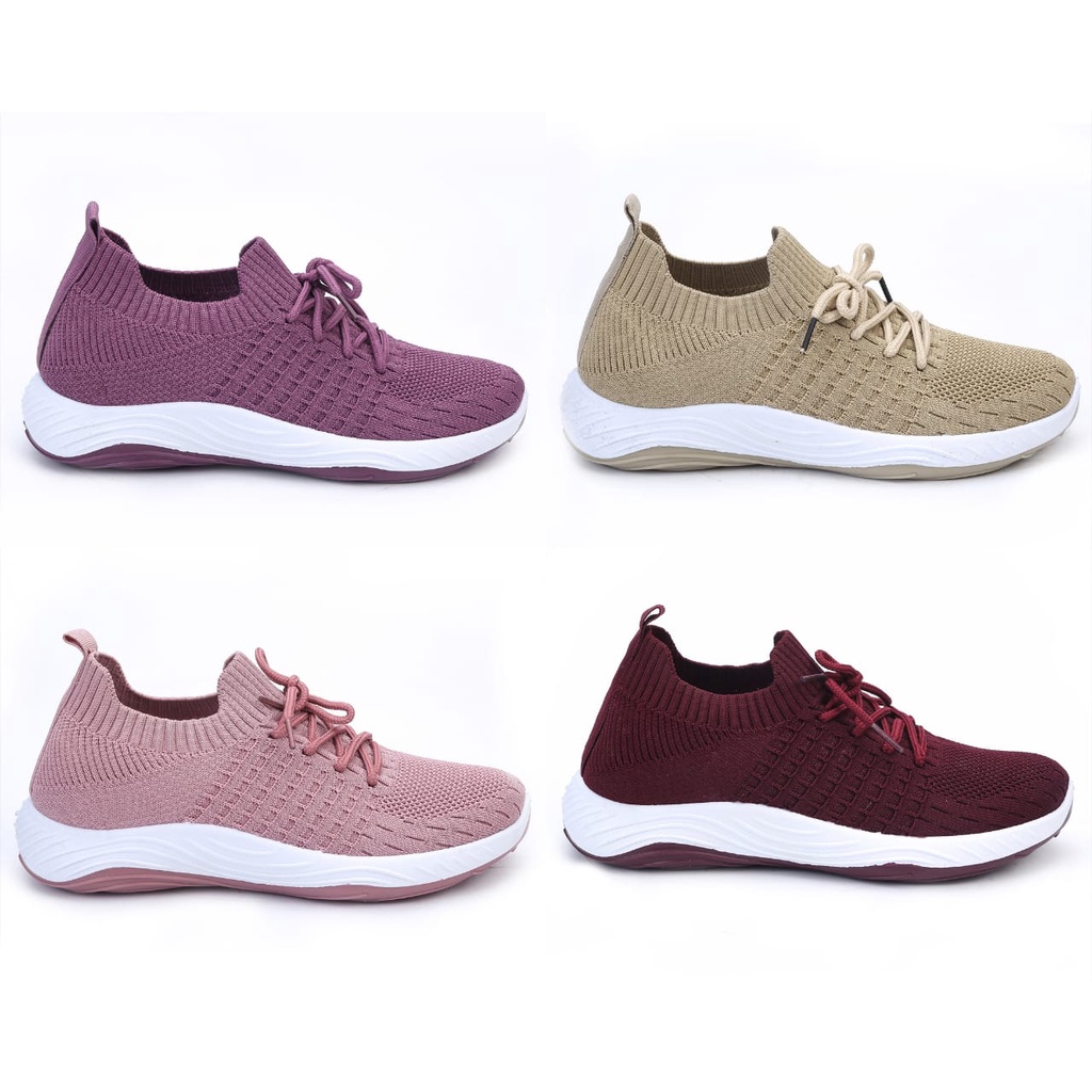 Sneakers Wanita Sport Shoes Canvas Cewek Sepatu Olahraga - A2011