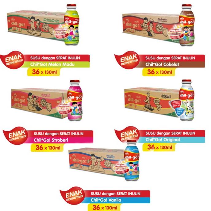 

(BISA COD) CHIL GO Susu UHT 36x130ml/karton TERPERCAYA Kode 473
