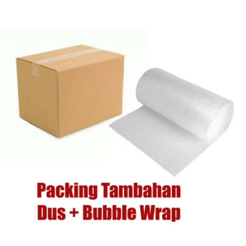 

packing tambahan bubble wrap d kardus tebal