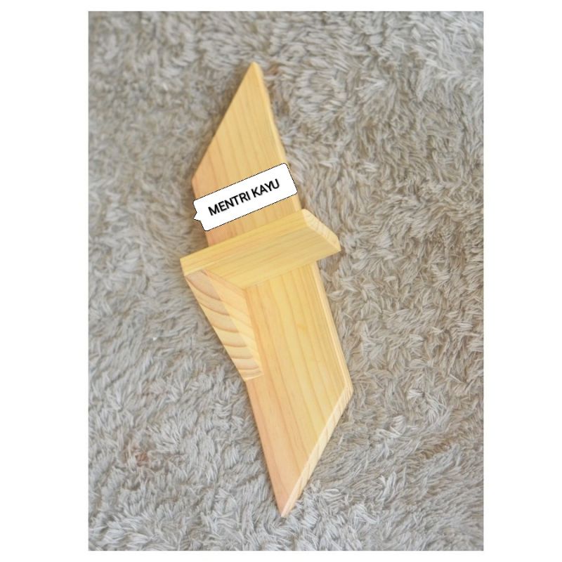 tempat tanaman hias| vas bunga kayu | rak tanaman dinding tempel mini | wadah bunga gantung simple