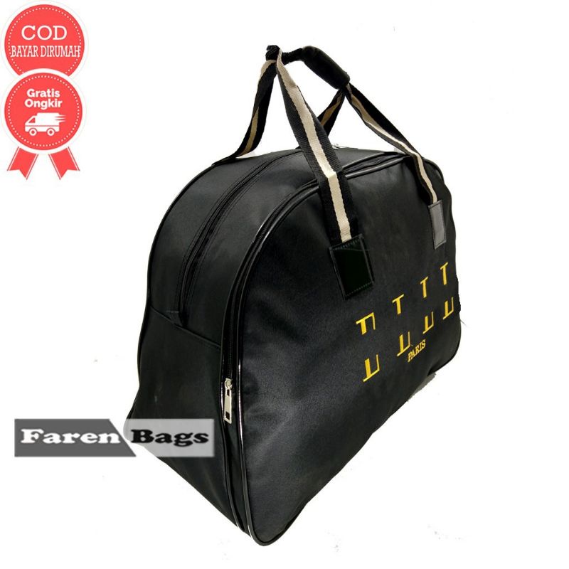 Travel Bag Elle Medium Tas Pakaian Tote Bag Tas Baju Jinjing Tas Tenteng Wanita -HITAM-coklat-maroon-navy