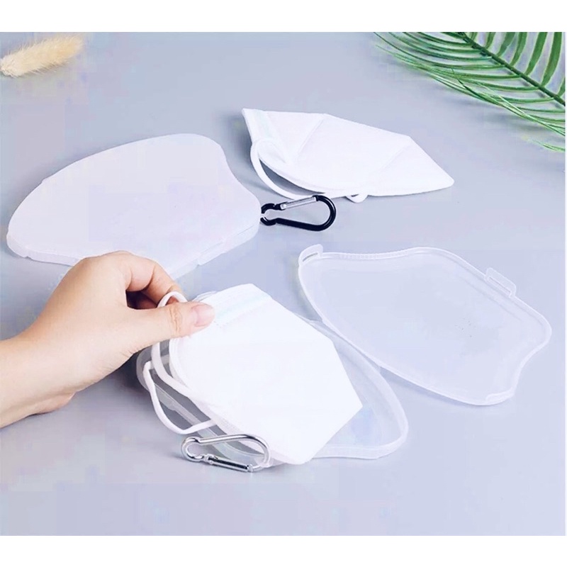 Kotak Masker Case Transparan Portable KN95/N95/KF94/dll.