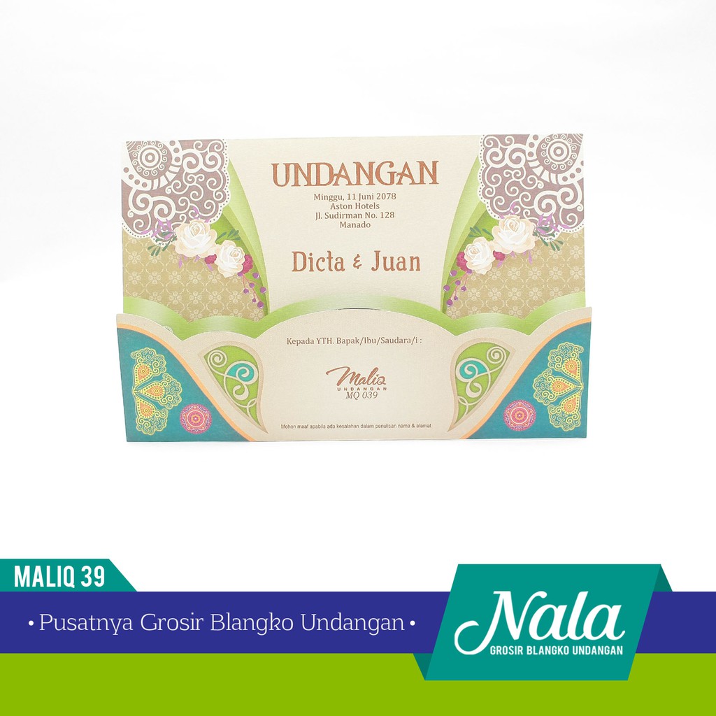 Blangko Undangan Maliq 39 Isi 100 Lembar