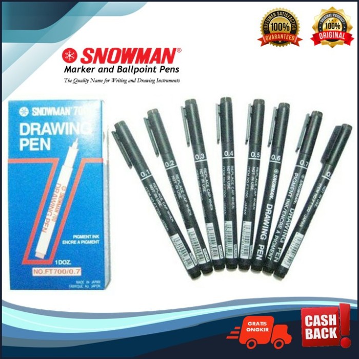 

Pendrawing- Drawing Pen Snowman 700 Pulpen Gambar Sketsa Art Teknik Jakarta Utara - 0.05 -Drawing-