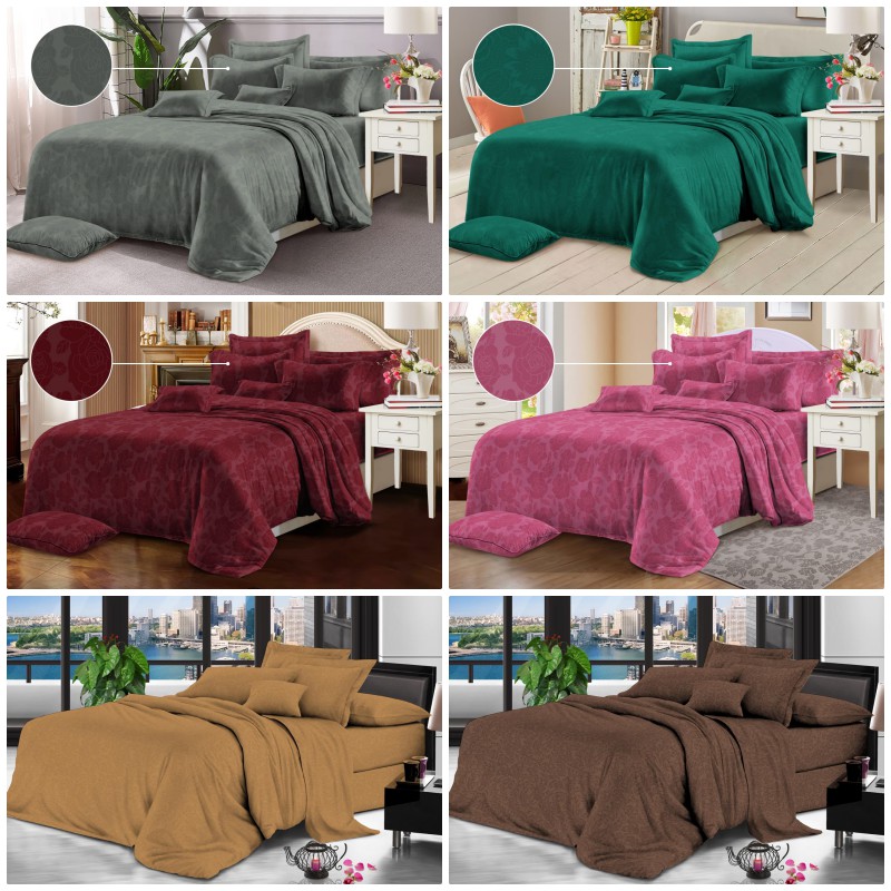 BED COVER KING SET SPREI DAN BED COVER MOTIF EMBOS UK 180X200