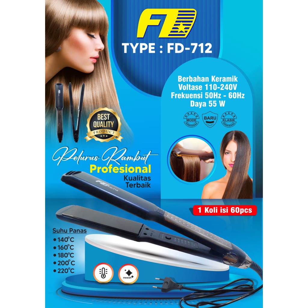 FD Catokan Pelurus Rambut FD 712