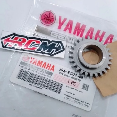 2SX-E3324-00 GEAR PUMP DRIVE GIR GER GIGI POMPA OLI KECIL SOUL GT 125 2SX1 ORI ORIGINAL YAMAHA