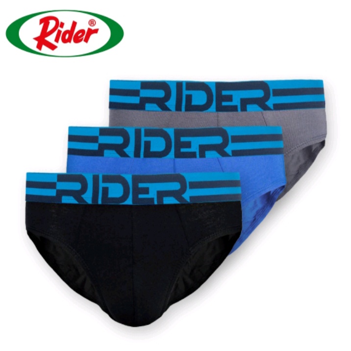 Celana Dalam Rider Sport Brief Pria R762B Multi warna (3 Pcs in 1 Box) Pakaian Dalam Pria / Rider Underwear