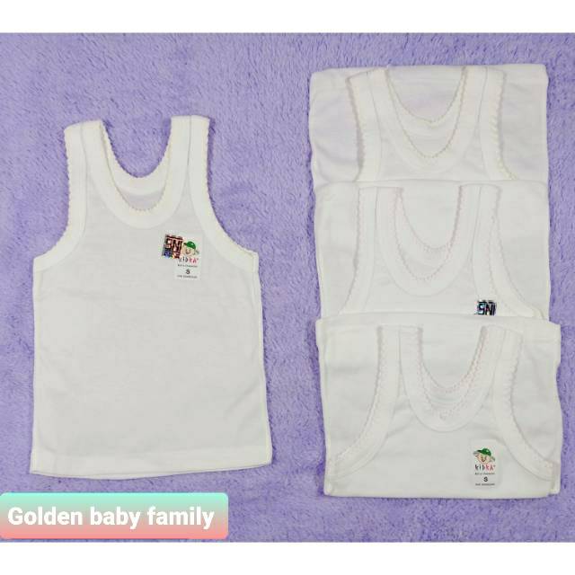 6 pcs singlet dalam  kidka size nb- XL