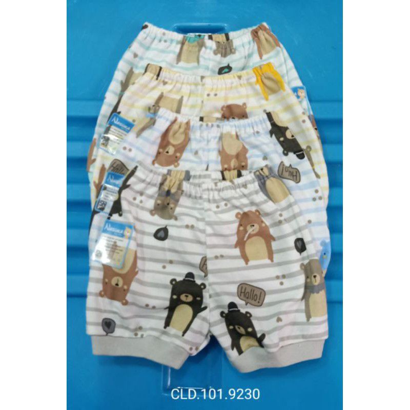 3-4 pcs Celana pendek bayi newborn/ celana segi empat bayi/ Celana anak laki