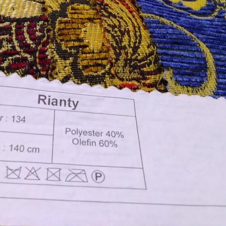 ♖ Kain Chenille Hikaron Meubel Sofa / Kursi Motif Bunga Kembang - Rianty ✵