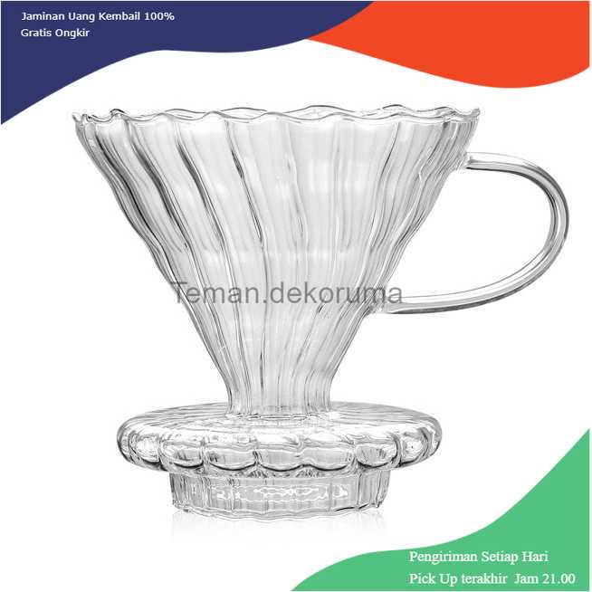 TD-AI SELUNA Gelas Filter Kopi V60 Cone Coffee Filter - SD-8106