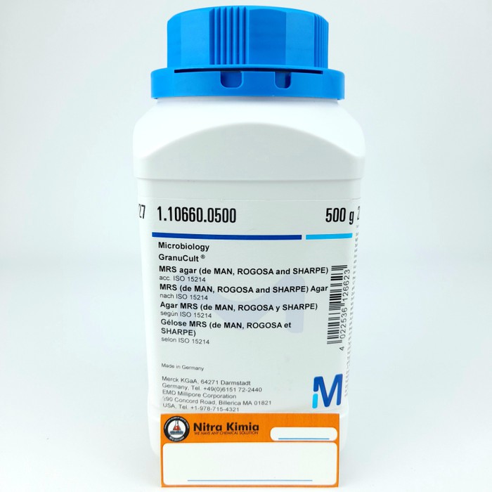 MRS Agar Merck/MRS Agar/Media MRS Agar/MRSA