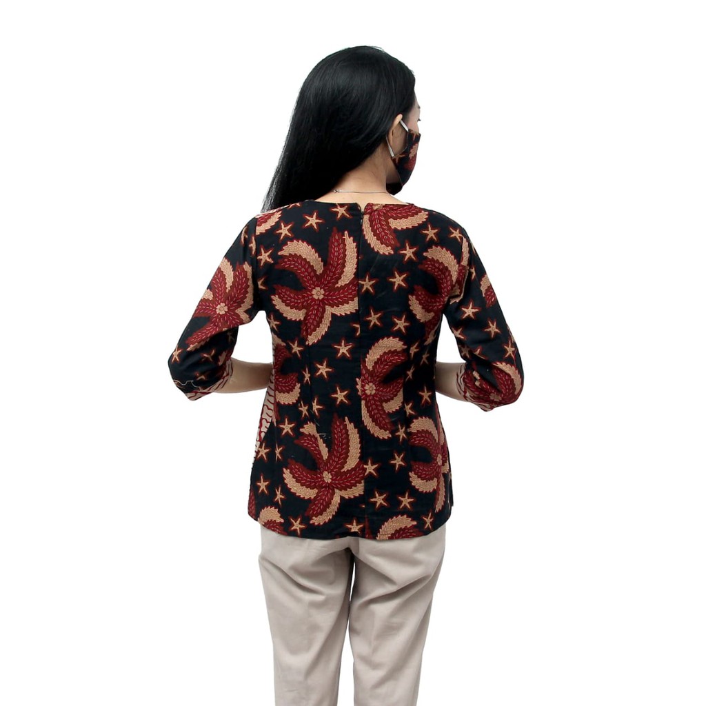 Blouse Batik Modern  | Atasan Batik Wanita | FREE MASKAR | Size S-M-L-XL-XXL-3L-4L-5L