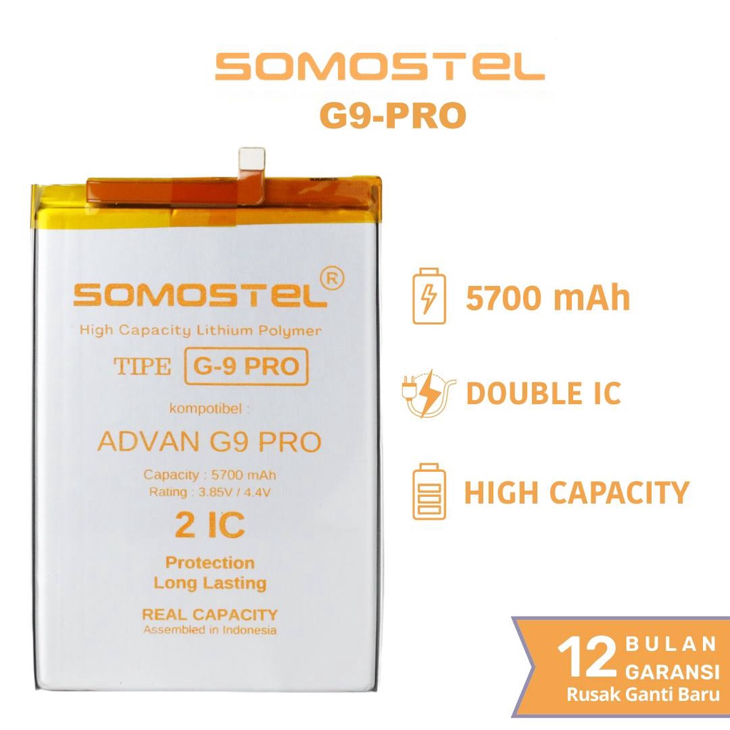 Somostel - Advan G9 / G9 PRO Batre Batrai Baterai