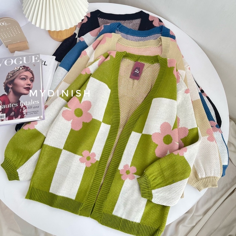 femia flower cardy - Cardigan Wanita Terbaru