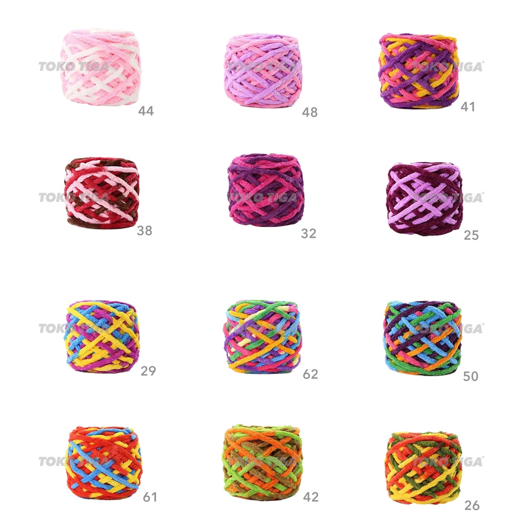 Benang Rajut Handuk / Chunky Chenille Yarns Import - 3 (CH8)