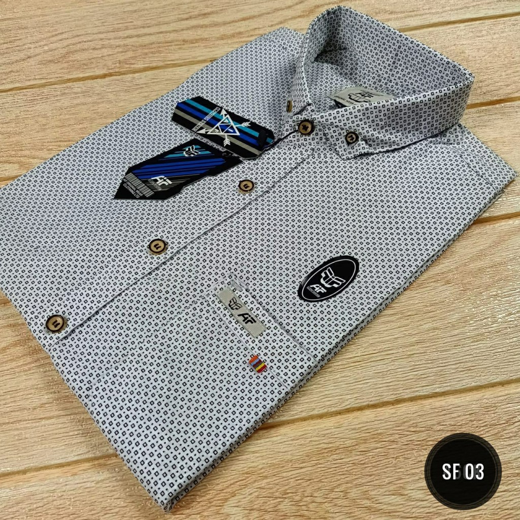 Kemeja Pria Lengan Pendek Model Slimfit - Kemeja Kasual Pria (SF 03)