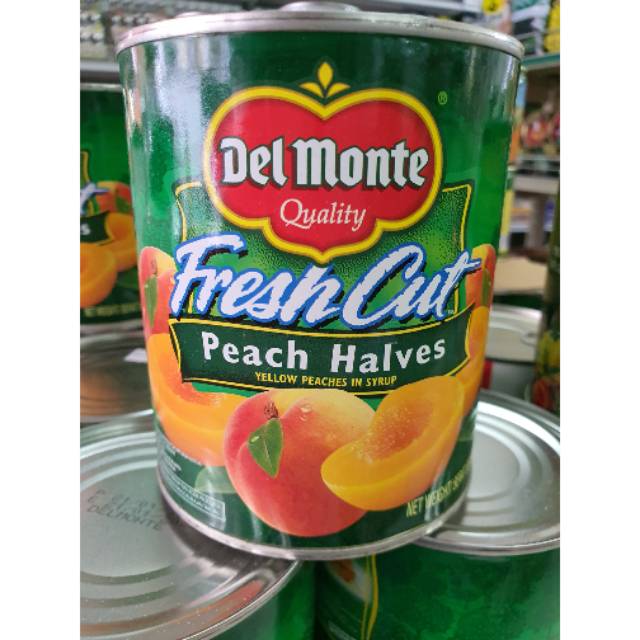 

DEL MONTE fresh cut peach halves 825gr