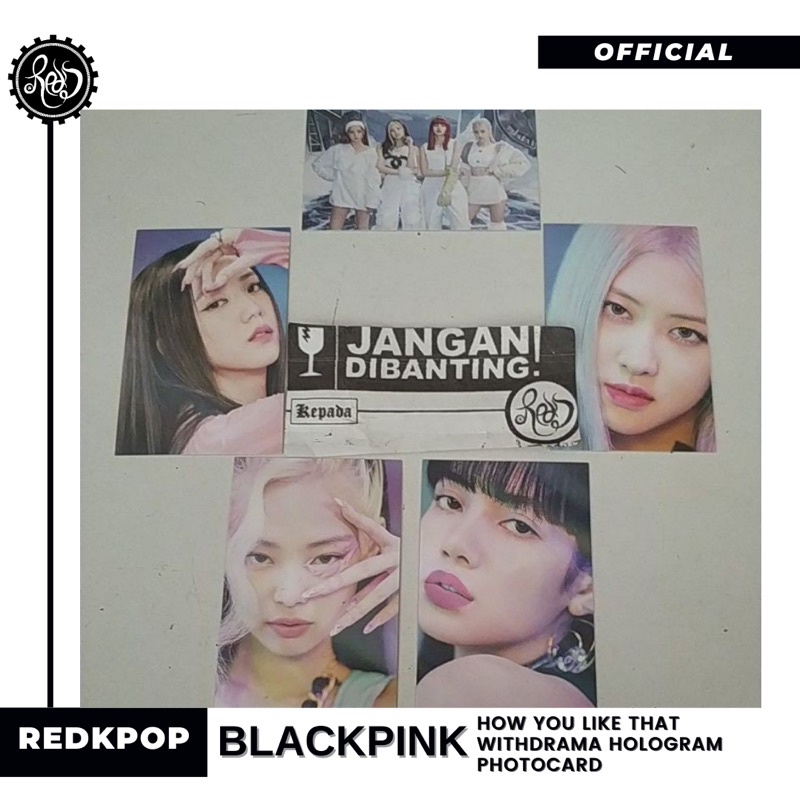 [READY STOCK] Blackpink Official Hologram Photocard Withdrama Blackpink How You Like That