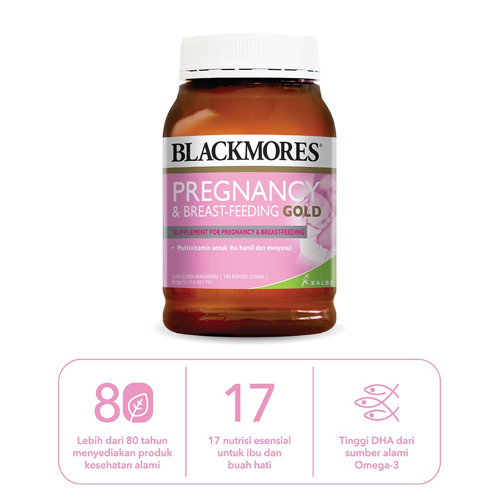 Blackmores Pregnancy &amp; Breast - Feeding Gold (180)