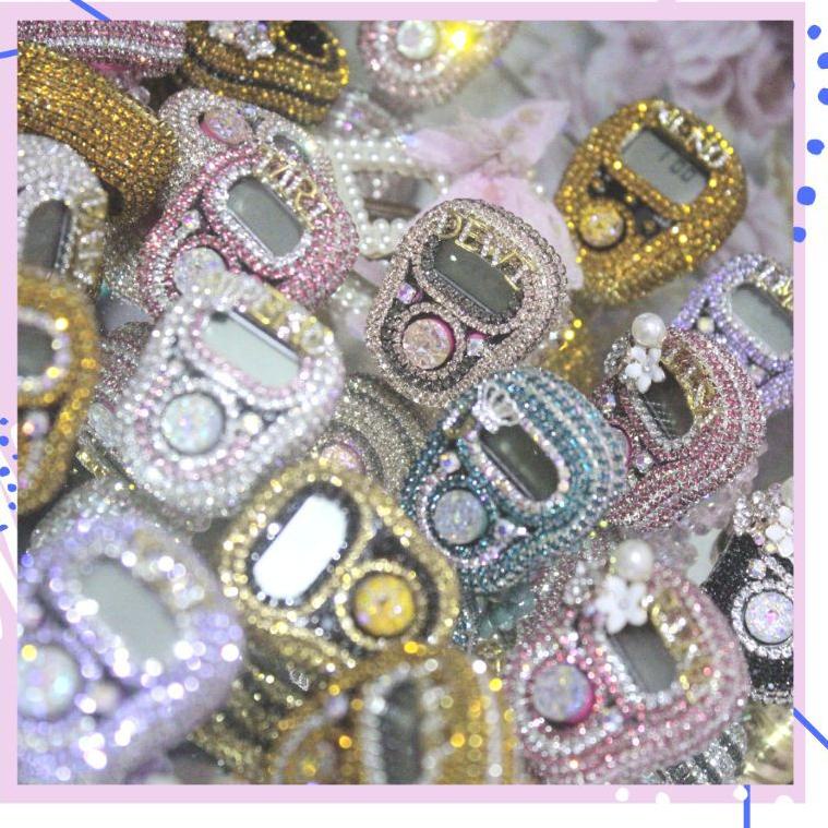 LED ALARM Tasbih Digital Cantik Swarovski Premium Alat Dzikir Digital Tasbih Swaroski ‑ GM.862692