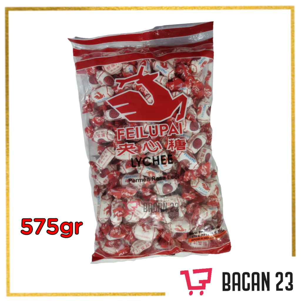 

Permen Leci Merk Feilupai ( 575 gr ) / Permen China / Permen Impor / Bacan 23 - Bacan23