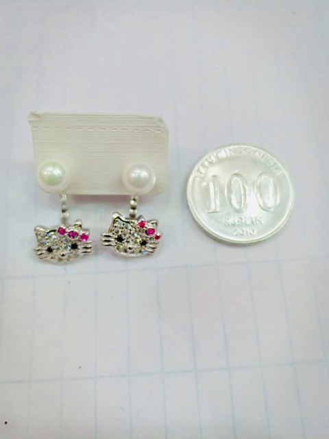 Anting hellokity / mutiara / yaxiya / xuping / anting klip