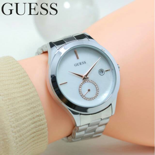 Jam Tangan Wanita Guess Body Silver