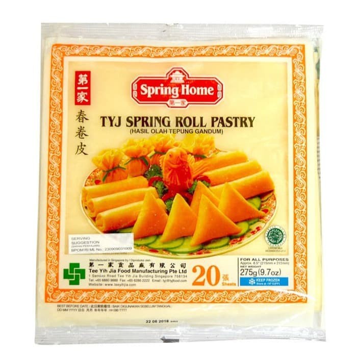 

TYJ Spring Roll Pastry 275Gr