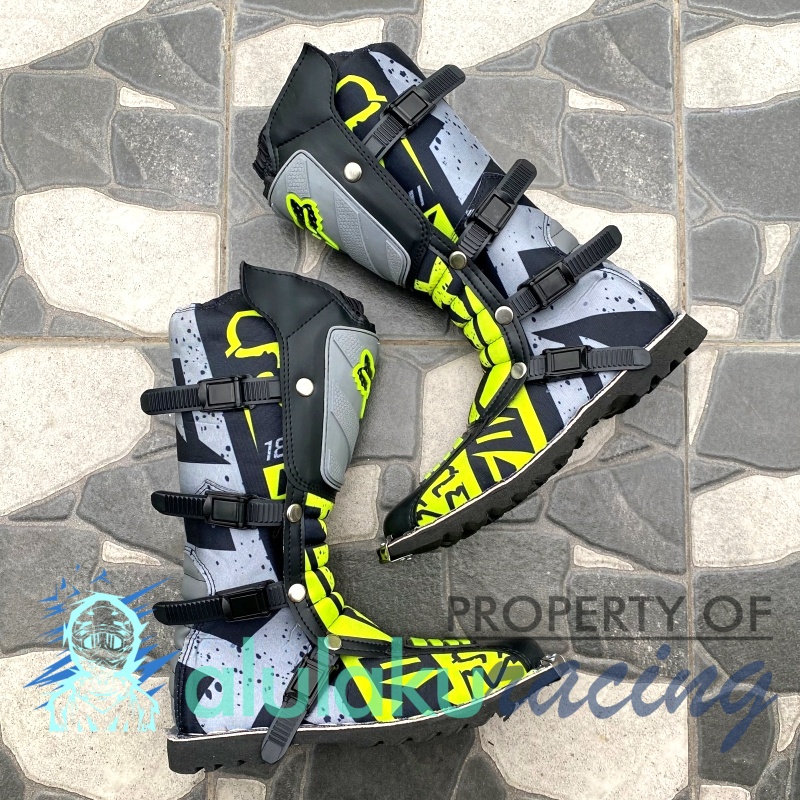 Sepatu Trail Motocross Fullprint with Protector for Trabas Enduro Adventure Touring Moto - FF 001