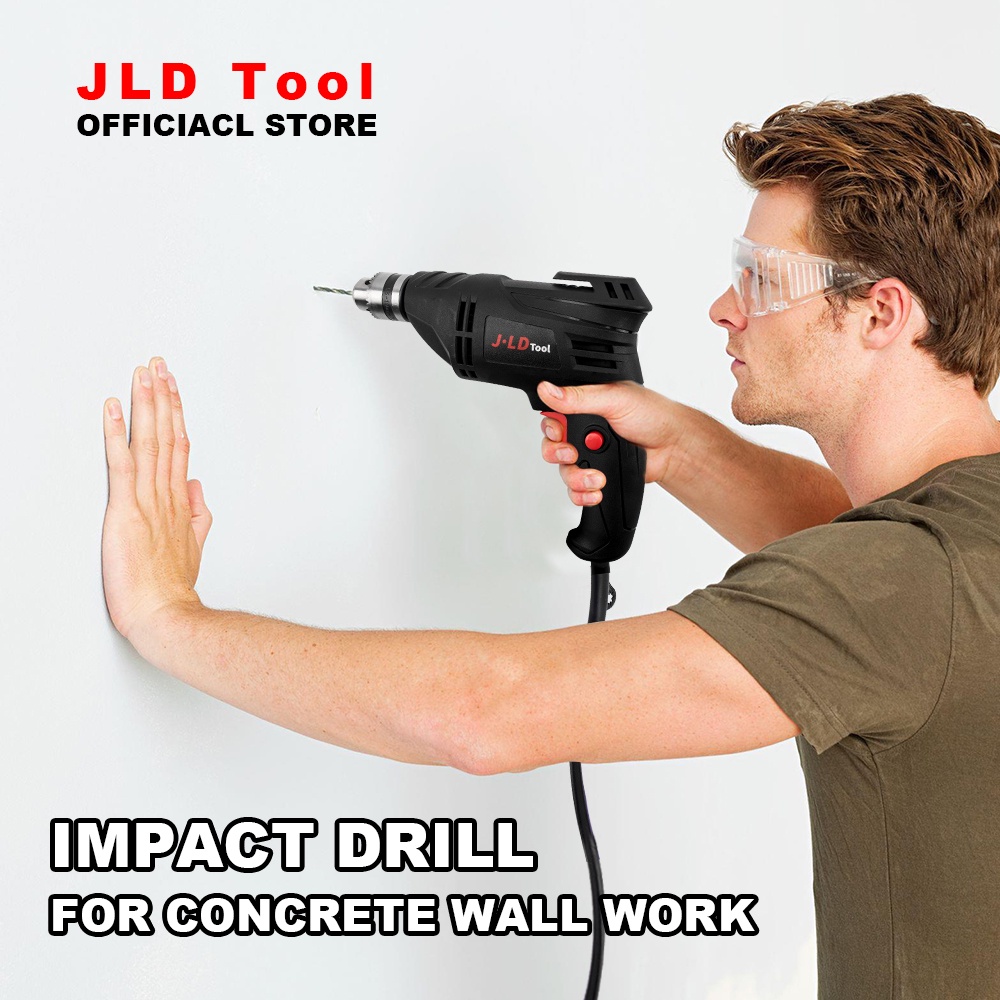 JLD Mesin Bor listrik 10mm J10-3 + JLD Gerinda 4Inch J9954C [PAKET 2ITEM] Electric Drill 10mm  mesin gerinda tangan murah bor tangan listrik