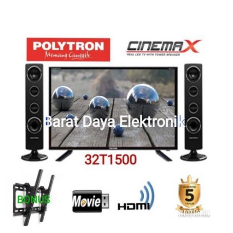 LED TV Polytron 32 Inch PLD32T1850 HDReady Cinemax LED