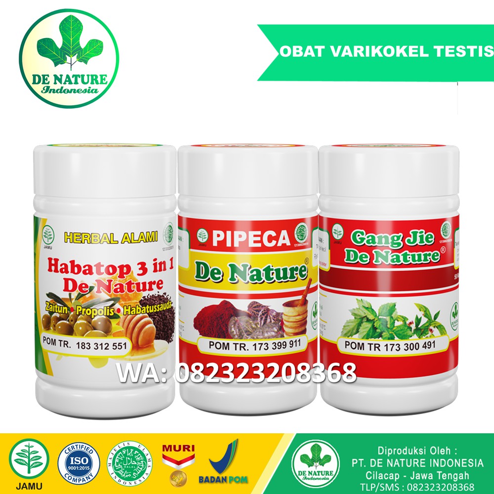 OBAT VARIKOKEL BUAH ZAKAR BENGKAK SEBELAH AMPUH 100% ORIGINAL PRODUK DE NATURE