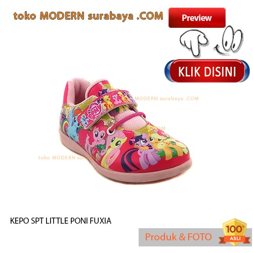 SEPATU ANAK KARAKTER PRINTING KEPO SPT LITTLE PONI FUXIA