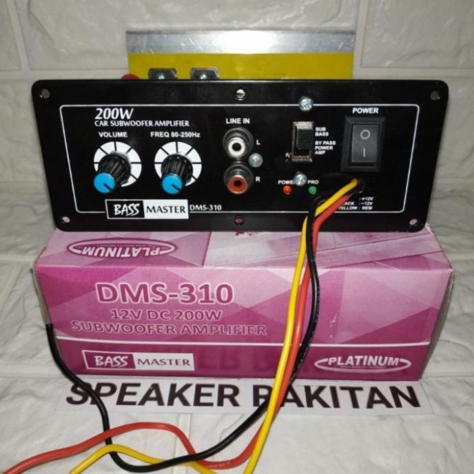Kit basstube modul Subwoofer DMS-310 Amplifier 200watt DC 12V .